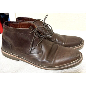 Steve Madden Hestonn Boots Shoes Mens Size 9.5 Distressed Chukka Leather Brown